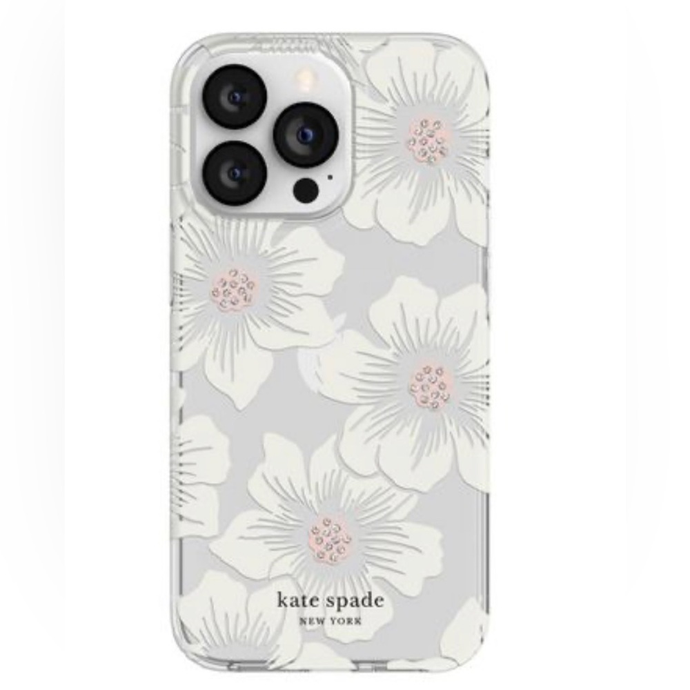 Kate Spade Protective Hardshell Case for iPhone 14 Pro - Hollyhock - Picture 5 of 6